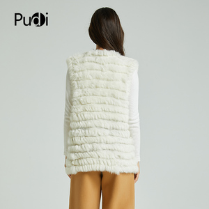 Chalecos de Piel Sintética para <span class=keywords><strong>Mujer</strong></span>, Abrigo de <span class=keywords><strong>Pelo</strong></span> de <span class=keywords><strong>Conejo</strong></span> Cálido y a la Moda, Disponible en Varios Colores, Beige, Negro, Talla Grande VT801 - Product Image 4