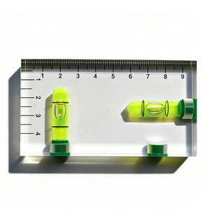 Полностью прозрачная двухсторонняя интегрированная мини-уровнемерная линейка, горизонтальный пузырьковый уровень, многофункциональный инструмент для дома, для воды и электричества - Product Image 2