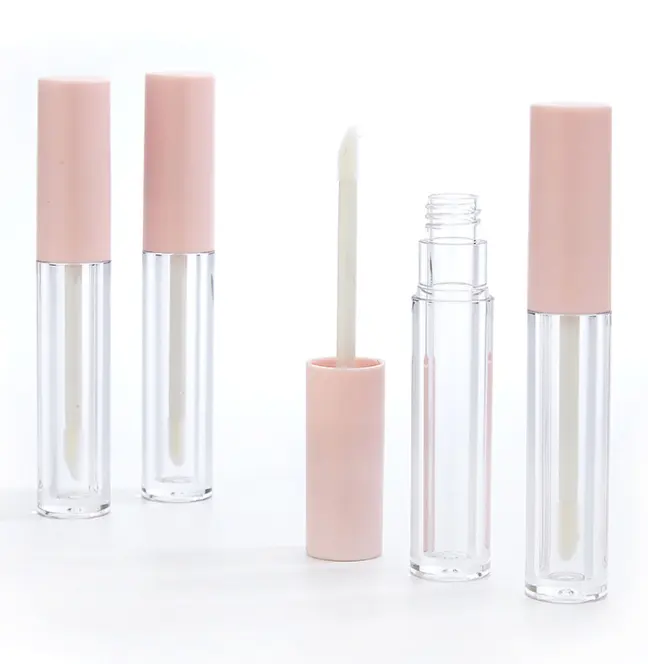 Custom Lipgloss Verpakking Fles Container Met Borstel Plastic Lipgloss Cosmetische Lege Buis