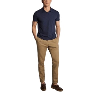 Pantalon chino extensible coupe classique, pantalon de golf décontracté, mélange de coton, pour le bureau, les voyages, le quotidien, vêtements décontractés élégants et confortables - Product Image 1