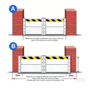Barreras contra Inundaciones de Aluminio, Barreras Impermeables para Puertas de Garaje, Ligeras, de Fácil Montaje, Reflectantes - Product Image 4