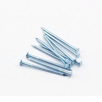 Emballage en boîte pp coloré 1 boîte, kit d'ongles à tête plate et demi-rond en zinc, 240 pièces