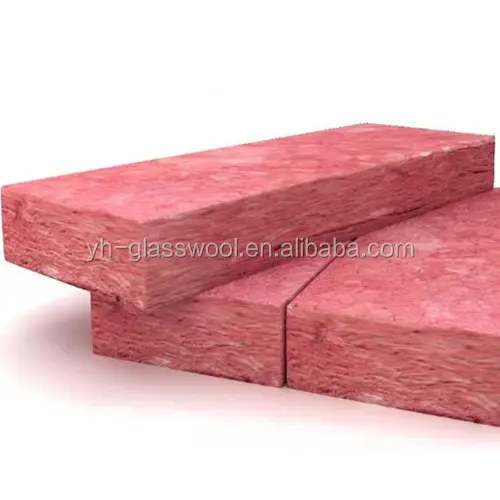 Pink Glass wool Felt Heat Insulation roll/glass wool