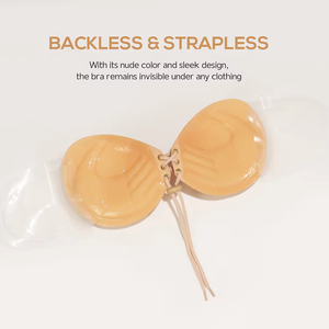 Usine en gros femmes tissu Sexy cordon Style sans couture sans bretelles soutien-gorge Invisible <span class=keywords><strong>pour</strong></span> robes licou - Product Image 4