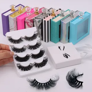 Private Label Fluffy D Curl Russian Strip Eyelashes Cils Natural 15 25mm Faux Mink Lashes Wholesale False Eyelashes