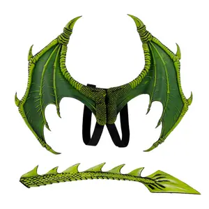 Wholesale Cheap Kids Cosplay Halloween Props Animated Wings And Tail Dragon Costume