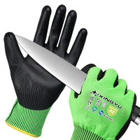 Gants anti-coupure en tricot HPPE XINGYU, niveau 4, gants de travail en PU, durables, résistants aux coupures, gants de sécurité industrielle de haut niveau