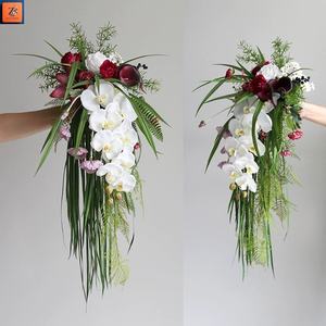 <span class=keywords><strong>Bouquet</strong></span> de <span class=keywords><strong>Mariage</strong></span> ZIKE en Cascade de Fleurs, Style Goutte d'Eau, pour Mariée, Photographie de <span class=keywords><strong>Mariage</strong></span>, Décoration Intérieure - Product Image 1