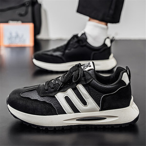 Classic Casual Shoes Men Suede <b>Leather</b> Versatile Wear-resistant Non-slip Sports Low Top <b>Sneakers</b> - Product Image 1