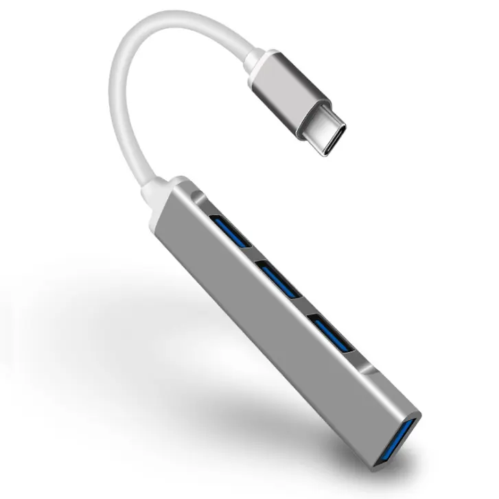 Vendita calda Mini Tipo c per Hub Super Speed 4 Porte USB Hub Per Il computer e il telefono cellulare la trasmissione dei dati di espansione