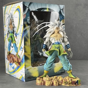 Figurine d'action Goku Super Saiyan 5 à cheveux blancs de 25 cm, Dragon Ball Super, collection d'anime, modèle en PVC, jouets - Product Image 6