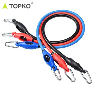 TOPKO 고품질 TPE/라텍스 소재 사용자 정의 색상 표준 크기 바디 운동 저항 밴드
