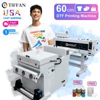 Mesin Printer DTF Industri China Baru dengan Dua Printhead dan Oven Roll to Roll untuk Bisnis Pakaian 60cm A1
