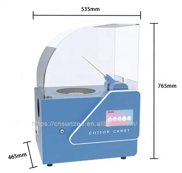 ماكينة حلوى القطن الصغيرة SUNZEE MG221 لعام 2023 ، ماكينة بيع شهيرة لحلوى القطن للمنزل والحفلات