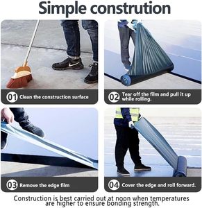 Cinta de Reparación <span class=keywords><strong>para</strong></span> Techos de Asfalto y Paredes, Ultra Adhesiva, Ecológica, <span class=keywords><strong>Membrana</strong></span> Impermeable, Incluye Guantes de Construcción - Product Image 5