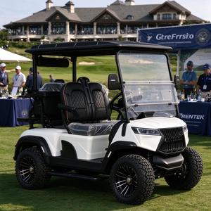 Carrito de golf eléctrico todoterreno de 4 plazas en venta con servicio de color personalizado - Product Image 1