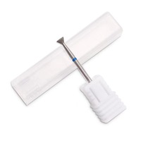 Fraise de polissage pour préparation des ongles, en forme de papillon, pour l'élimination de l'excès de gel et le nettoyage des cuticules ; accessoire de meulage diamanté, Guangdong