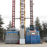 Monte-charge vertical de chantier à hauteur personnalisable pour matériaux et personnel, destiné aux projets industriels spéciaux