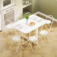 Bureau carré pliable simple, table à manger pour chambre à louer, table d'activités pour dortoir, bureau d'étude