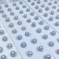 Mode populaire bijoux à bricoler soi-même faisant des perles eau de mer japon Akoya chanvre gris perle en vrac en paire pour la fabrication de boucles d'oreilles