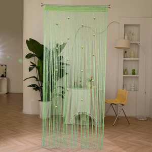 Cortina de Puerta Lineal I-0697, Cortina Decorativa para el Hogar, Separador de Ambientes, Venta al por Mayor, Cortina de Borlas para Salón de Belleza u Oficina - Product Image 5