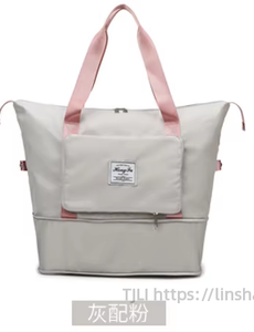 Sac de voyage pliable personnalisé avec logo, sac de yoga et de fitness pour femme, grande capacité, sac de sport imperméable, sac fourre-tout pour femme Tanjing - Product Image 5