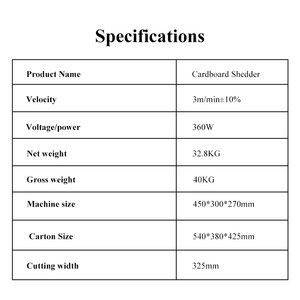 Kích thước nhỏ Máy tính để bàn giấy kraft mở rộng Pad Shredder carton Máy cắt với lõi động cơ Hộp cắt mở rộng Shredder - Product Image 5