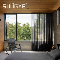 Fenêtre à battant moderne SUNGYE en aluminium à rupture de pont thermique, verre isolant Low-E, insonorisée pour maison, villa, résidence