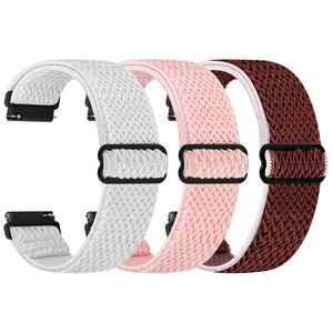 Bracelet de <span class=keywords><strong>montre</strong></span> en nylon respirant réglable 18-22 mm, bande à libération rapide, bracelet élastique tissé <span class=keywords><strong>pour</strong></span> <span class=keywords><strong>montre</strong></span> connectée Huawei GT3 - Product Image 2