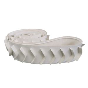 Sabuk konveyor 2 lapis tahan minyak Food Grade (PU) putih dengan Cleat untuk pemrosesan mangga dan kelapa - Product Image 2