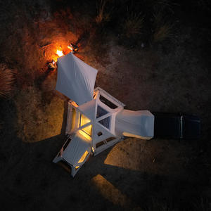 Tente cloche imperméable occultante |   13.7 ㎡   Grande tente de glamping familiale avec trou pour cheminée et TPU |   Tente de camping pour hayon de SUV 4 saisons - Product Image 6