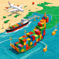 Logistique rentable de fret maritime DDP Chine EAU Abu Dhabi Jeddah-Consolidation de fret en vrac Air + Service d'agent d'expédition express