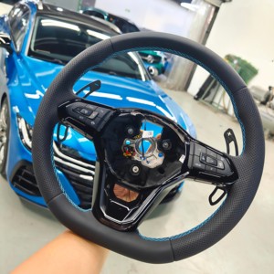 Volant personnalisé adapté aux VW Mk8 gti <span class=keywords><strong>8</strong></span> R <span class=keywords><strong>Golf</strong></span> <span class=keywords><strong>8</strong></span> Mk7 CC POLO R-LINE PASSAT GTD GTS <span class=keywords><strong>GTE</strong></span> Volant en fibre de carbone - Product Image 4