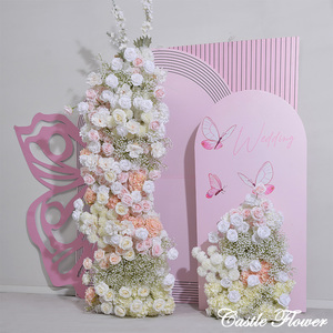 การตกแต่งงานแต่งงานที่หรูหราใน KTR005ซุ้มดอกไม้สำหรับงานแต่งงานฉากหลังแต่งงานกับฉันมีความรักสีแดงรูปหัวใจซุ้มดอกกุหลาบสำหรับขอแต่งงาน - Product Image 1