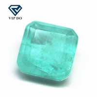 Pierres de fusion vertes turquoise à coupe carrée, 6x6-10x10mm, cristal synthétique, tourmaline, gemmes, patchwork
