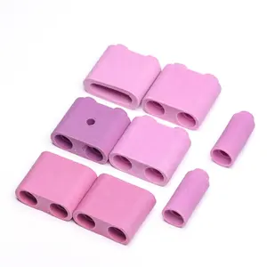 PWHT Pink Female End Alumina Ceramic Bead for Flexible Ceramic Pad Heater