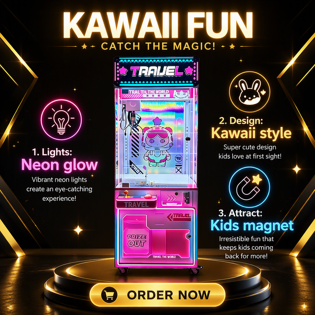 Commercial Claw Machine With Bill Acceptor Doll Claw Machine for Game Business UL Plush Toy Catcher Toy Doll Arcade Claw Machine