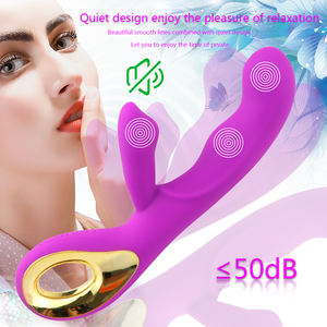 Vibrador clásico Diseño silencioso Disfrute del placer de la relación Juguetes sexy de silicona para niñas - Product Image 1