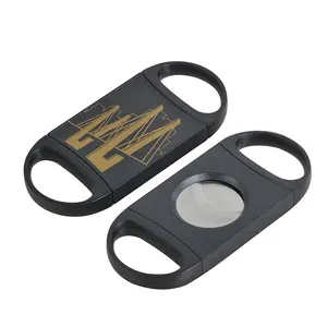 Accesorios de acero inoxidable para cigarros, cortador de cuchillos de plástico personalizado de fábrica con logotipo