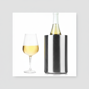 Refroidisseur à vin en acier inoxydable, 100% alimentaire, capacité 750 ml, design industriel, étanche, portable, durable, écoresponsable - Product Image 1