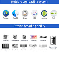 Módulo Escáner de Código de Barras EMT63 para Kiosco de Autoservicio, Interfaz USB UART Integrada, Lector de Códigos 1D/2D/QR con Escaneo Automático