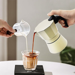 Cafetière à percolateur portable personnalisée 3/6 tasses Cafetera Italiana Cafetière à expresso à poser sur le feu en acier inoxydable 304 Moka Pot - Product Image 1