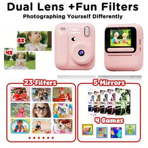 Cámara de Impresión Instantánea para Niños, 4 Rollos de Papel a Color, 48MP, 1080P, Marcos Divertidos, Regalo de Cumpleaños para Niños - Product Image 6