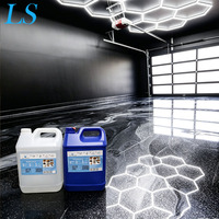 Résine époxy métallique autonivelante pour sols en béton, revêtement mica, kit AB, prix de gros usine