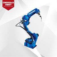Robot de soudage flexible à 6 axes, bras robotisé servo de haute précision, station de soudage automatique pour cadres et quincaillerie en acier