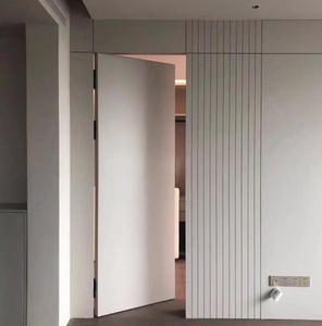 Porta Invisibile di Lusso Senza Telaio in Legno e Alluminio, Porta Segreta Personalizzata Pre-Installata per Ufficio e <span class=keywords><strong>Casa</strong></span> - Product Image 4