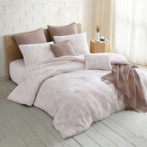Juego de Ropa de Cama de 8 Piezas, Tejido Mixto con Estampado Waffle, Funda de Edredón de Tela Lavada, Juego de Edredón Estilo Boho, Tamaño King/Queen - Product Image 2