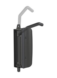 Support de vélo mural pour garage, support de stationnement pivotant pour vélo, crochet de suspension vertical pour vélo -60~+30, en fer noir et plastique - Product Image 3