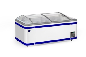 Supermercado comercial refrigerador <span class=keywords><strong>congelador</strong></span> arcón puerta de vidrio con luz LED - Product Image 5
