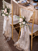 Chaise Chiavari empilable en plastique doré imperméable pour mariages, fêtes, fermes, salles, restaurants, hôtels - Vente en gros